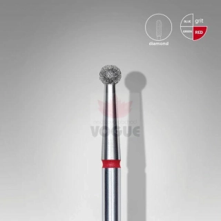 Staleks Diamantový brúsny nadstavec - “ball” red 2,7mm - FA01R027