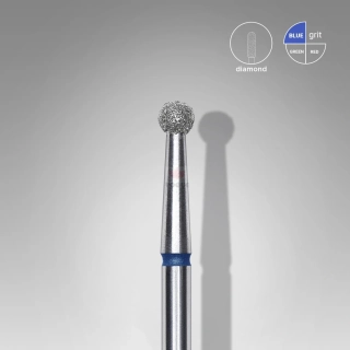 Staleks Diamantový brúsny nadstavec - “ball” blue 2,7mm - FA01B027