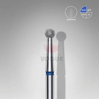 Staleks Diamantový brúsny nadstavec - “ball” blue 2,7mm - FA01B027