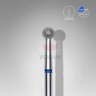 Staleks Diamantový brúsny nadstavec - “ball” blue 3,5mm - FA01B035