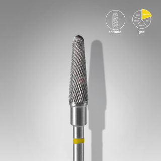 Staleks Karbidový brúsny nadstavec - “frustum” yellow - FT70Y040/13