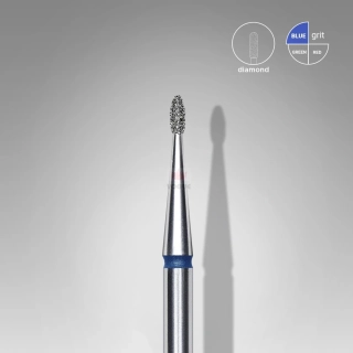 Staleks Diamantový brúsny nadstavec - “bud” blue 1,2mm/3mm - FA50B012/3