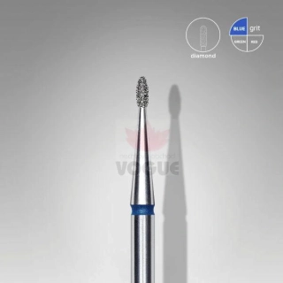 Staleks Diamantový brúsny nadstavec - “bud” blue 1,2mm/3mm - FA50B012/3