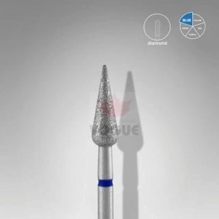 Staleks Diamantový brúsny nadstavec - "pointed pear" blue - FA100B040/12