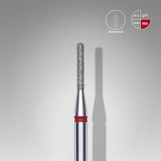 Staleks Diamantový brúsny nadstavec zaoblený - “cylinder” red - FA30R014/8