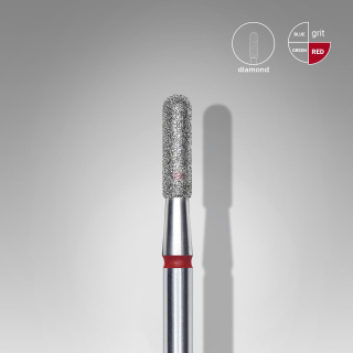 Staleks Diamantový brúsny nadstavec zaoblený - “cylinder” red - FA30R023/8