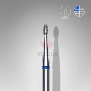 Staleks Diamantový brúsny nadstavec - “bud” blue 1,6mm/3,4mm - FA50B016/3.4
