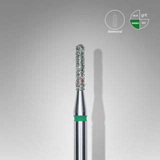 Staleks Diamantový brúsny nadstavec zaoblený - “cylinder” green - FA30G014/8