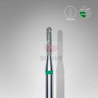 Staleks Diamantový brúsny nadstavec zaoblený - “cylinder” green - FA30G014/8