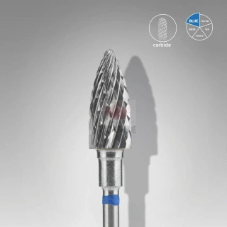 Staleks Karbidový brúsny nadstavec - “pine cone” blue - FT110B060/14