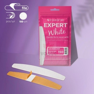Staleks Expert jednorázové pilníky DFE-40-150 biele