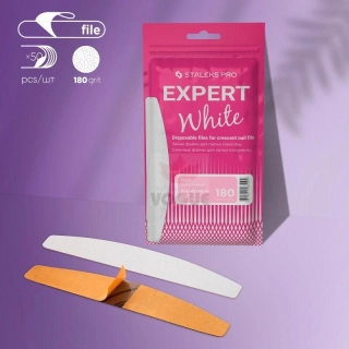 Staleks Expert jednorázové pilníky DFE-42-180 biele