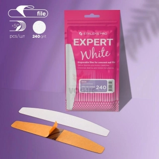 Staleks Expert jednorázové pilníky DFE-42-240 biele