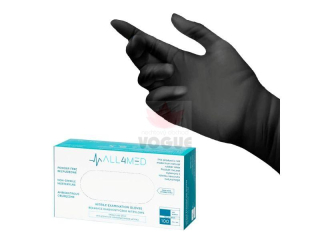 Nitrilové rukavice čierne All4med XL,100ks