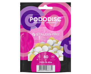 Staleks Brúsne papiere Pododisc 15mm PDFS-15-80 biele