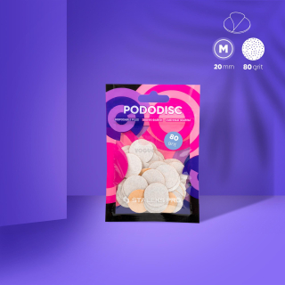 Staleks Pro Brúsne papiere Pododisc M PDF-20-80 biele