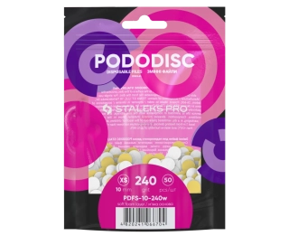 Staleks Brúsne papiere Pododisc 15mm PDFS-15-180 biele