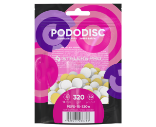 Staleks Brúsne papiere Pododisc 15mm PDFS-15-320 biele