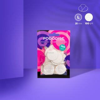 Staleks Pro Brúsne papiere Pododisc L PDF-25-100 biele