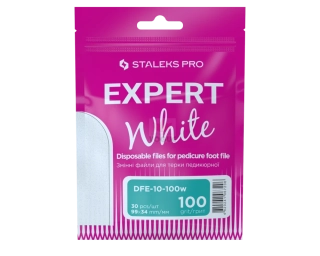 Staleks Expert Jednorázové pilníky na päty DFE-10-100 biele