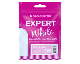 Staleks Expert Jednorázové pilníky na päty DFE-10-180 biele